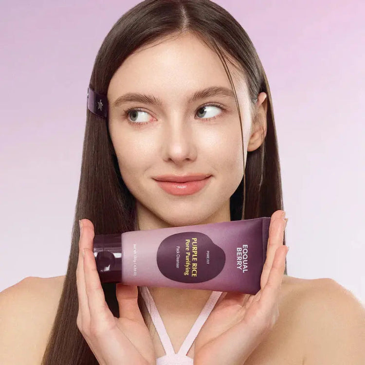 EQQUALBERRY Purple Rice Pore Purifying Pack Cleanser 130g