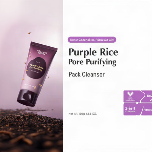 EQQUALBERRY Purple Rice Pore Purifying Pack Cleanser 130g – Miolora