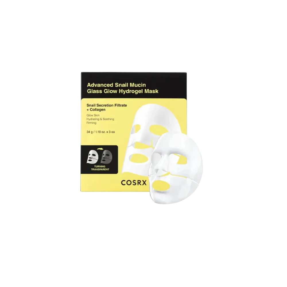 Advanced Snail Mucin Glass Glow Hydrogel Mask  Vendor: Cosrx *3 patches