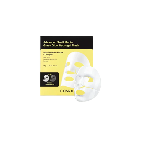 Advanced Snail Mucin Glass Glow Hydrogel Mask  Vendor: Cosrx *3 patches