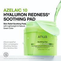 ANUA Azelaic 10 Hyaluron Redness Soothing Pad