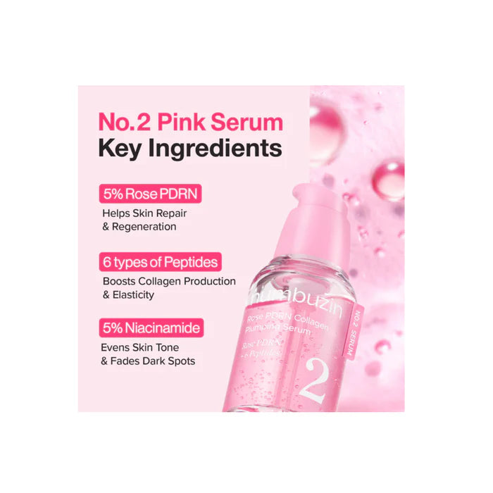 Numbuzin No.2 Rose Pdrn Collagen Plumping Serum 30ml