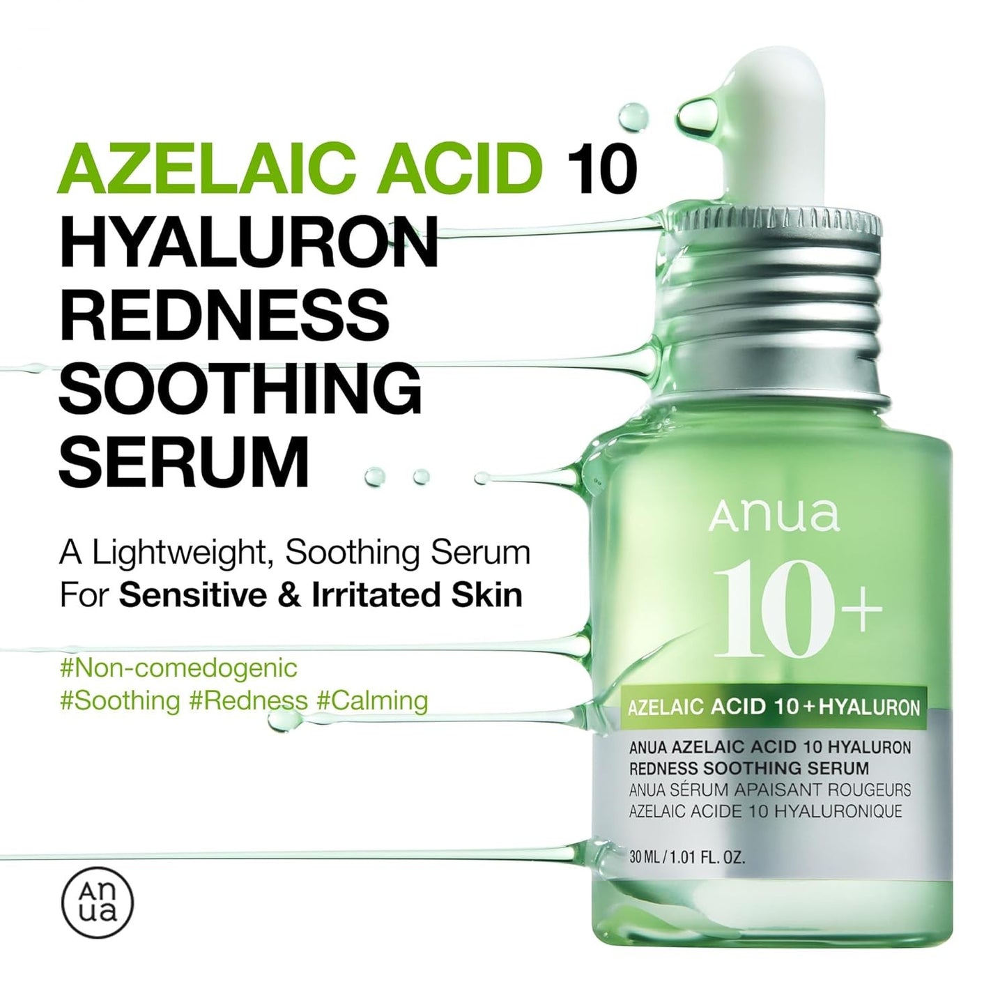 ANUA Azelaic Acid 10+ Hyaluron soothing serum 30ml